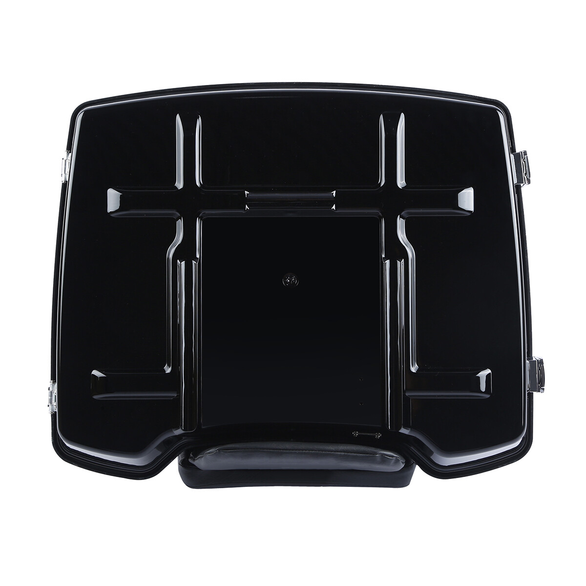 Vivid Black Razor Pack Trunk Chopped Backrest For Harley Tour Pak Touring 97-13