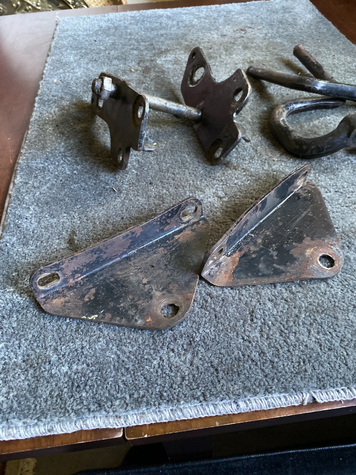 1950s 1960s AJS Matchless Unknown Lot G80 – Pair of Footrests Footpegs Brackets