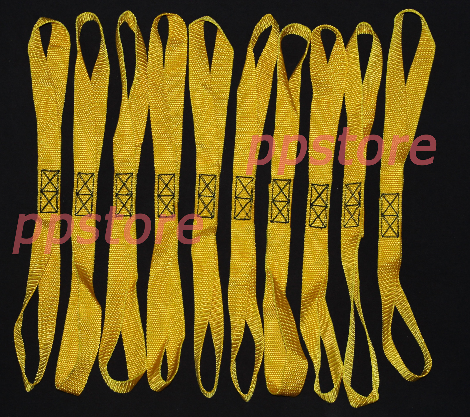TEN (10x) Premium SOFT 1″x18″ Motorcycle Tie Down Harley Bike Straps YELLOW YS10