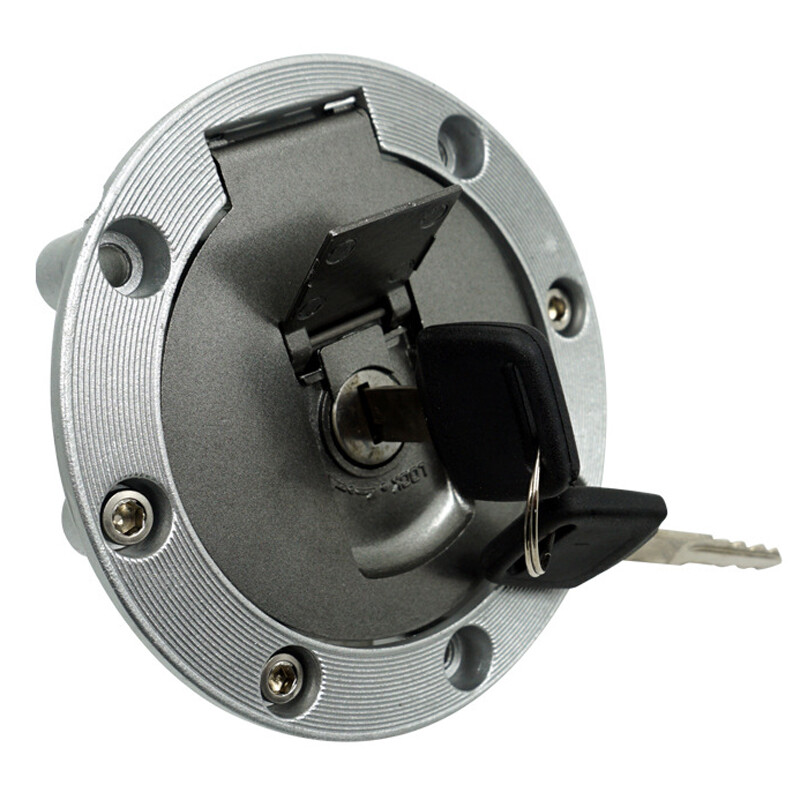 US Refitted Motorcycle Modified Gas Cap Fuel Tank Cover Lock with 2 Keys Alloy