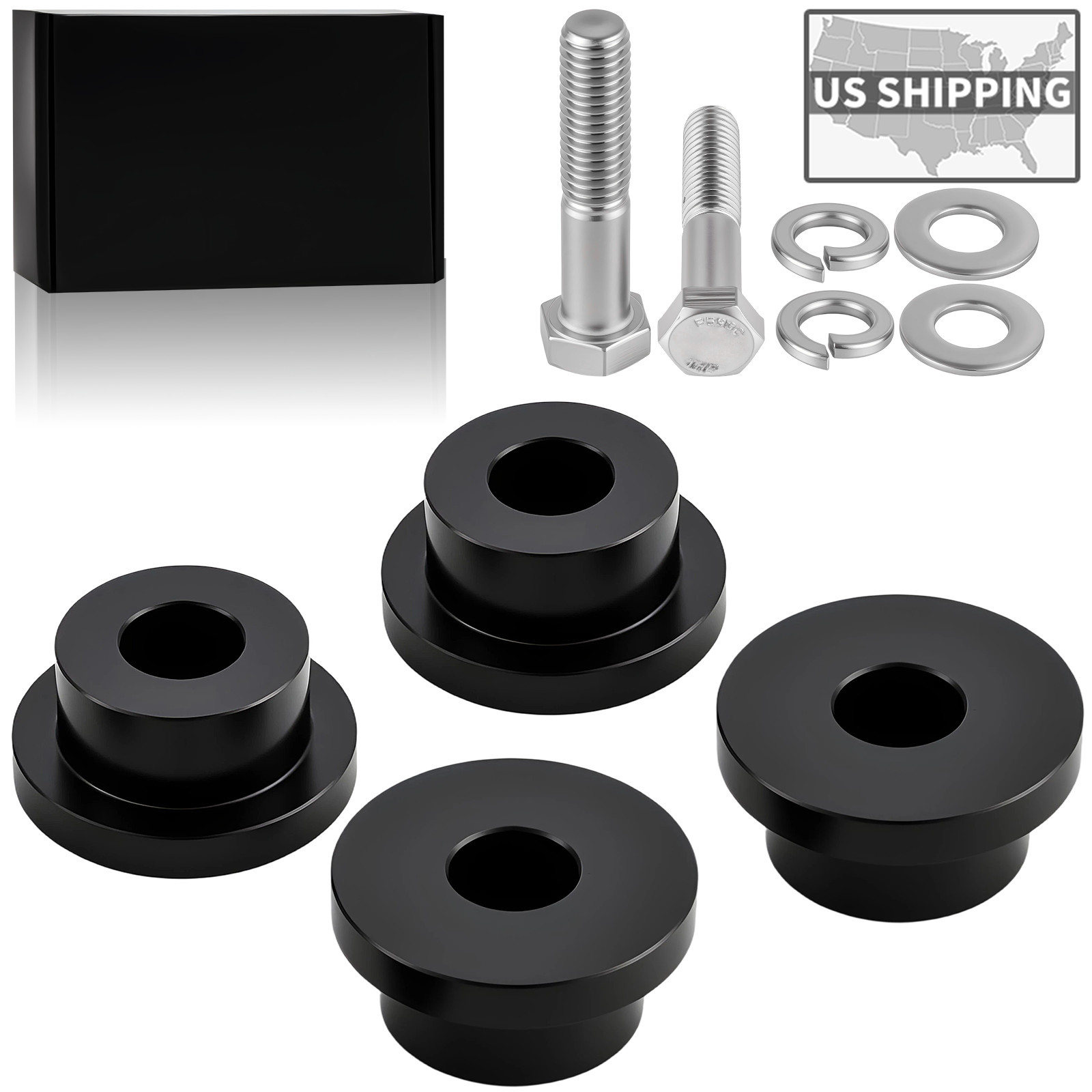 Solid Aluminum Handlebar Riser Bushings For Harley Touring FLH FLT 83-UP Softail
