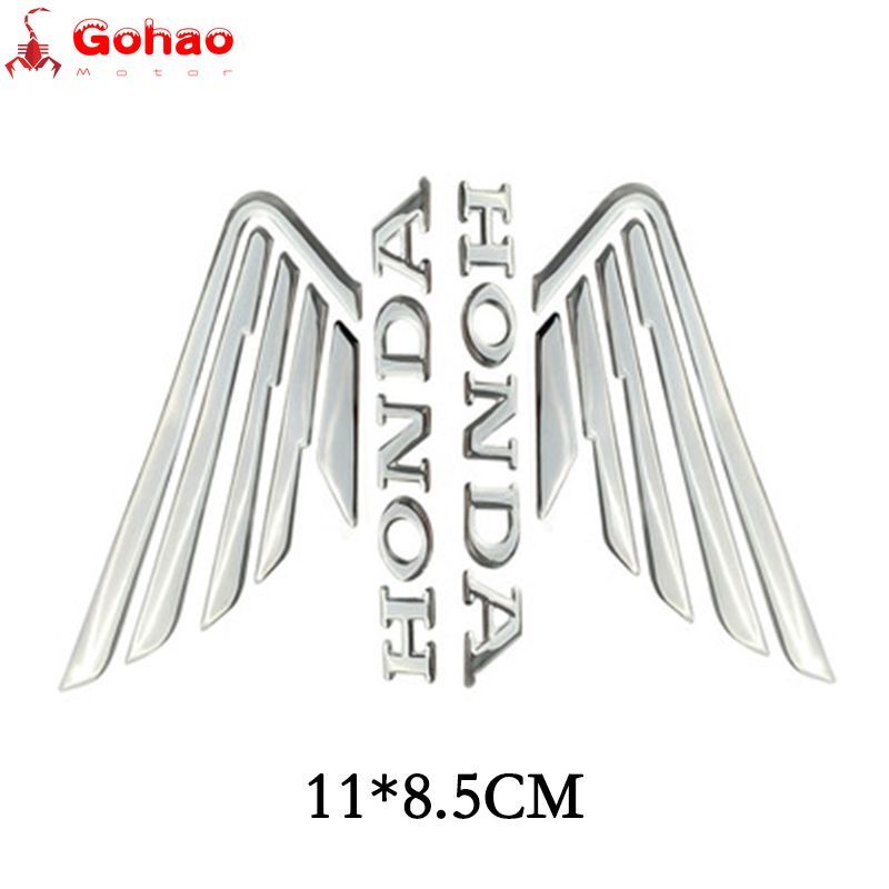2 Pairs Fairing Fender Fuel Tank Badge Emblems L/R for CB CBR CBF CL CM PCX ALL