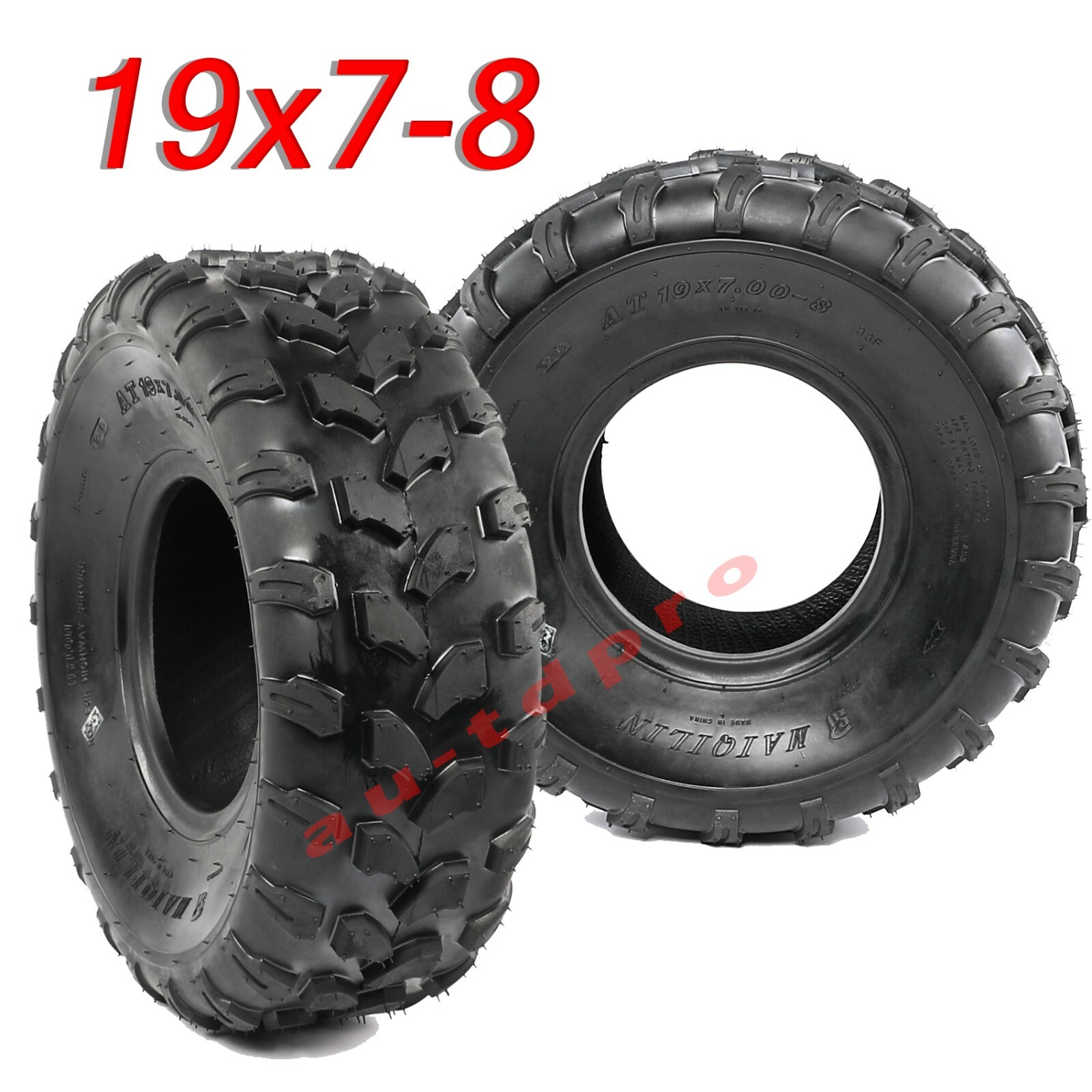 19/7-8 19X7.00-8 19X700-8 19X7-8 TR61 ATV QUAD TIRE WHEEL TUBELESS Kazuma Baja