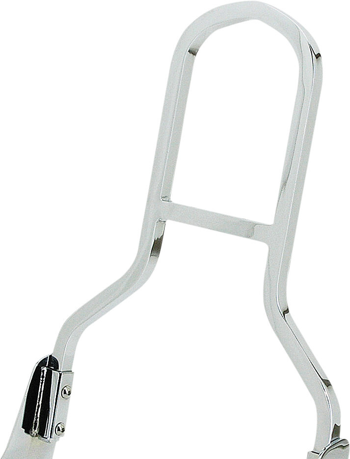 HD Chrome Short Square Sissy Bar 15in Detachable Dyna Wide Glide 93-11