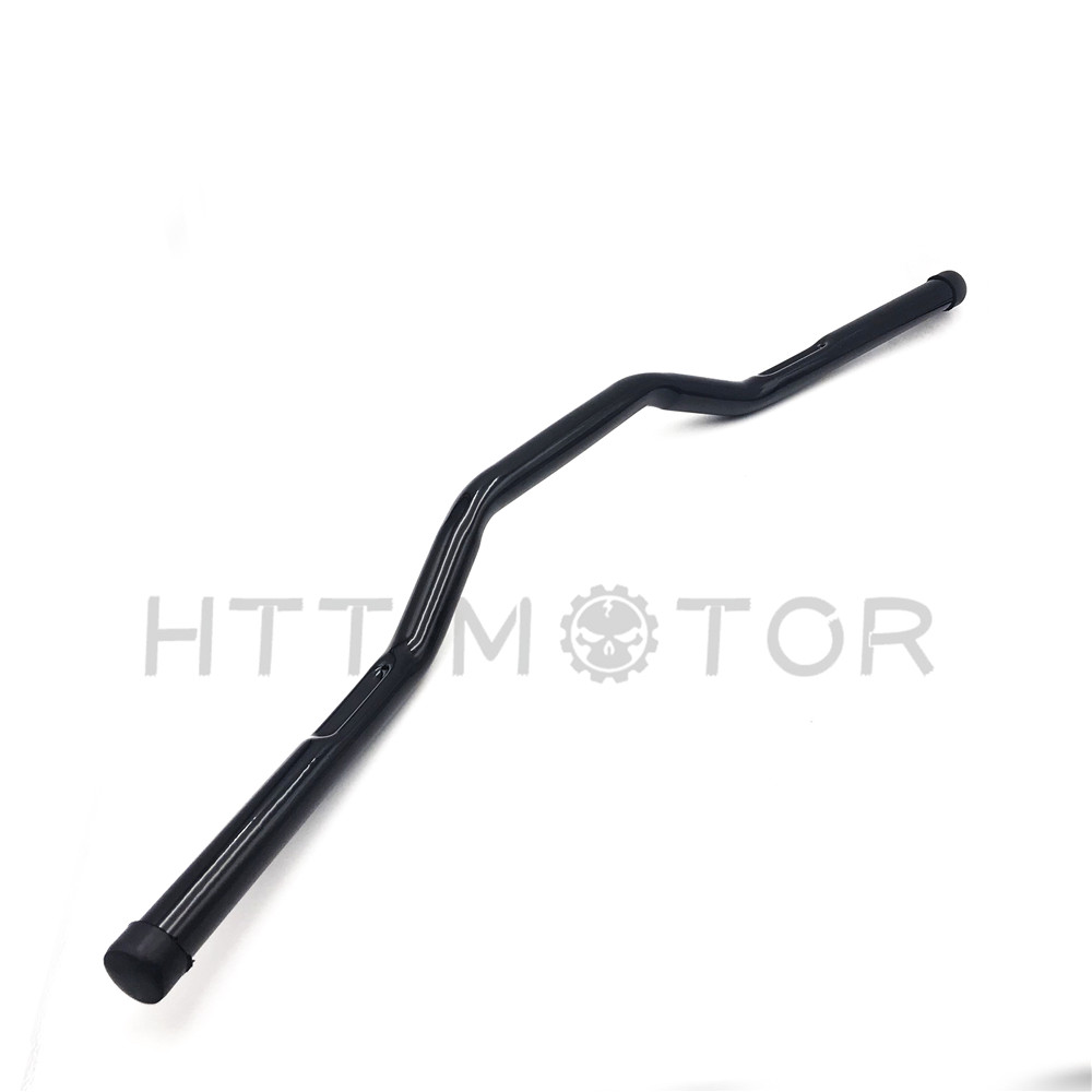 1″ Black Tracker Bars Handlebars Dimpled for Harley Dyna Sportster