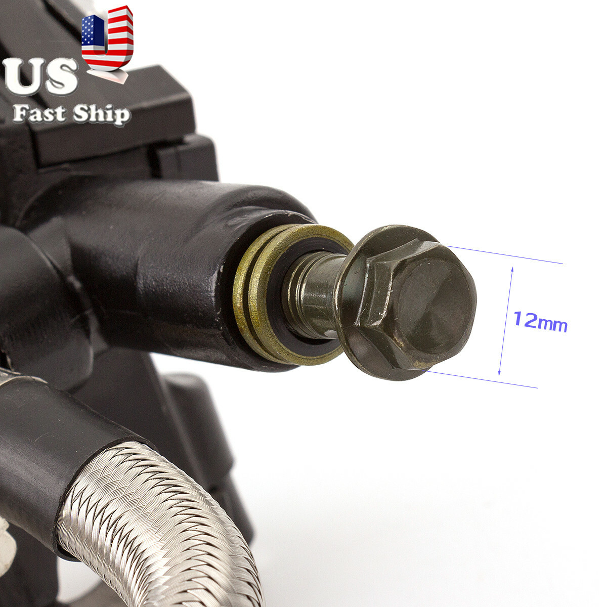 Motorcycle 7/8” Brake Master Cylinder Reservoir Hydraulic Clutch Lever Gray