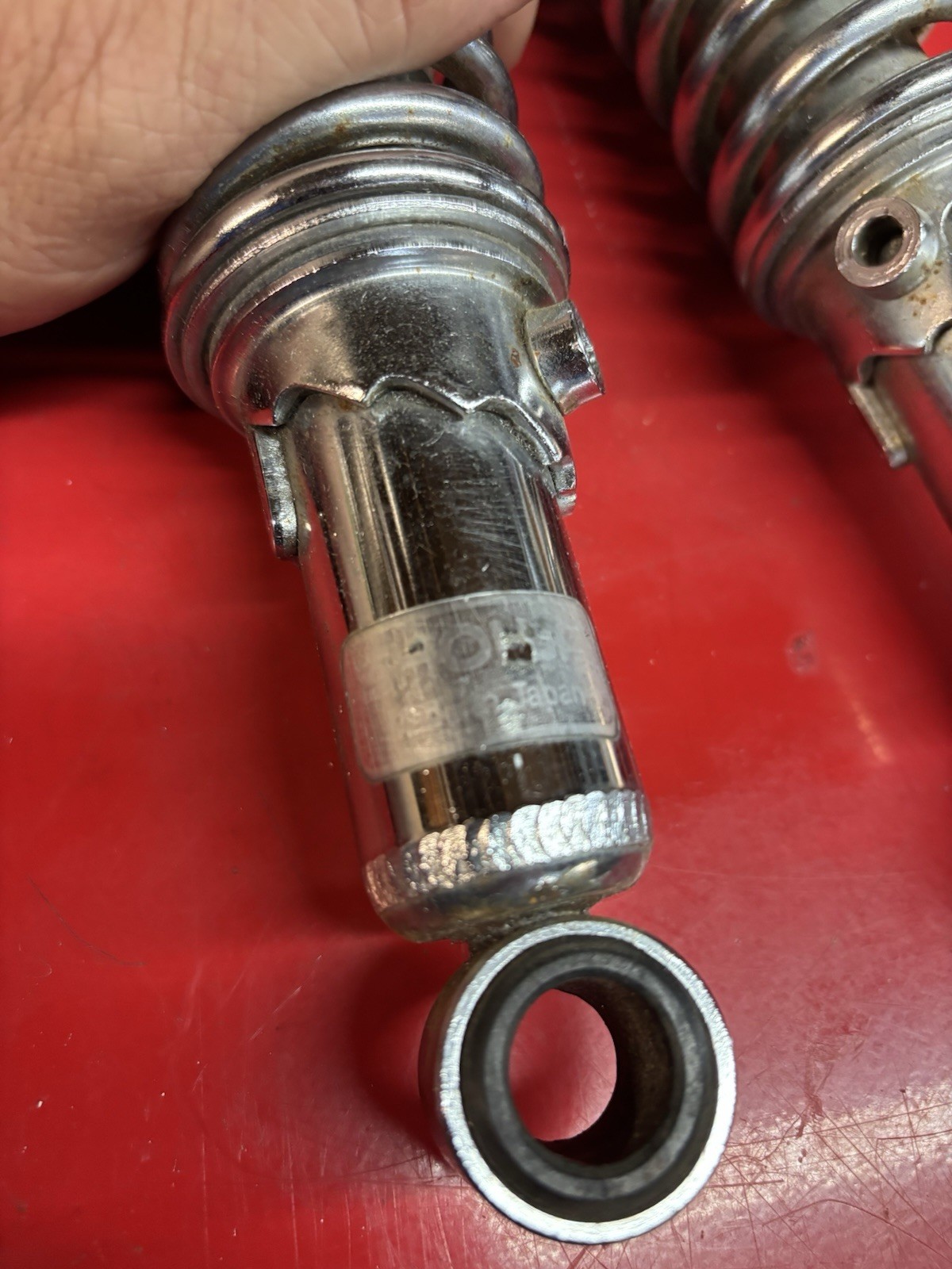 1975 1970s Honda XL 125 XL125 Chrome Rear Shocks #1805