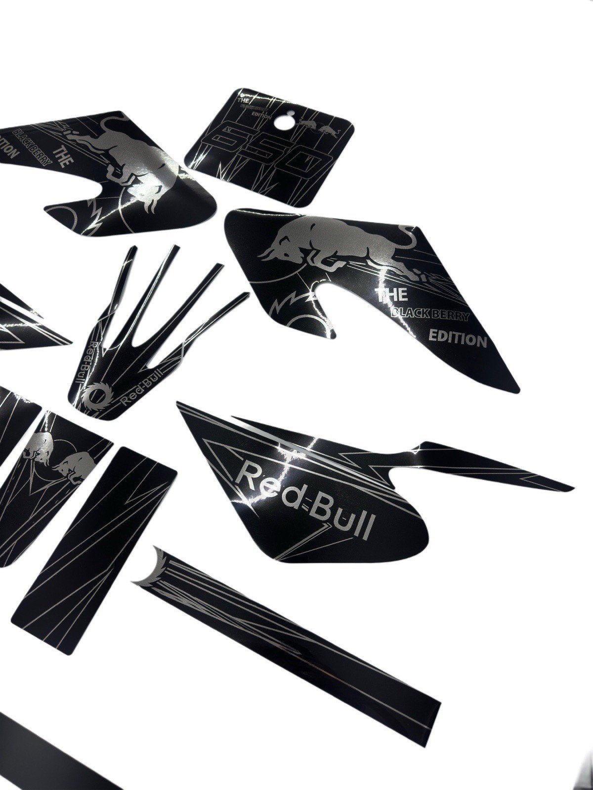 Razor MX500 MX650 graphics kit decals THICK AND HIGH GLOSS …..CHROME FINISH