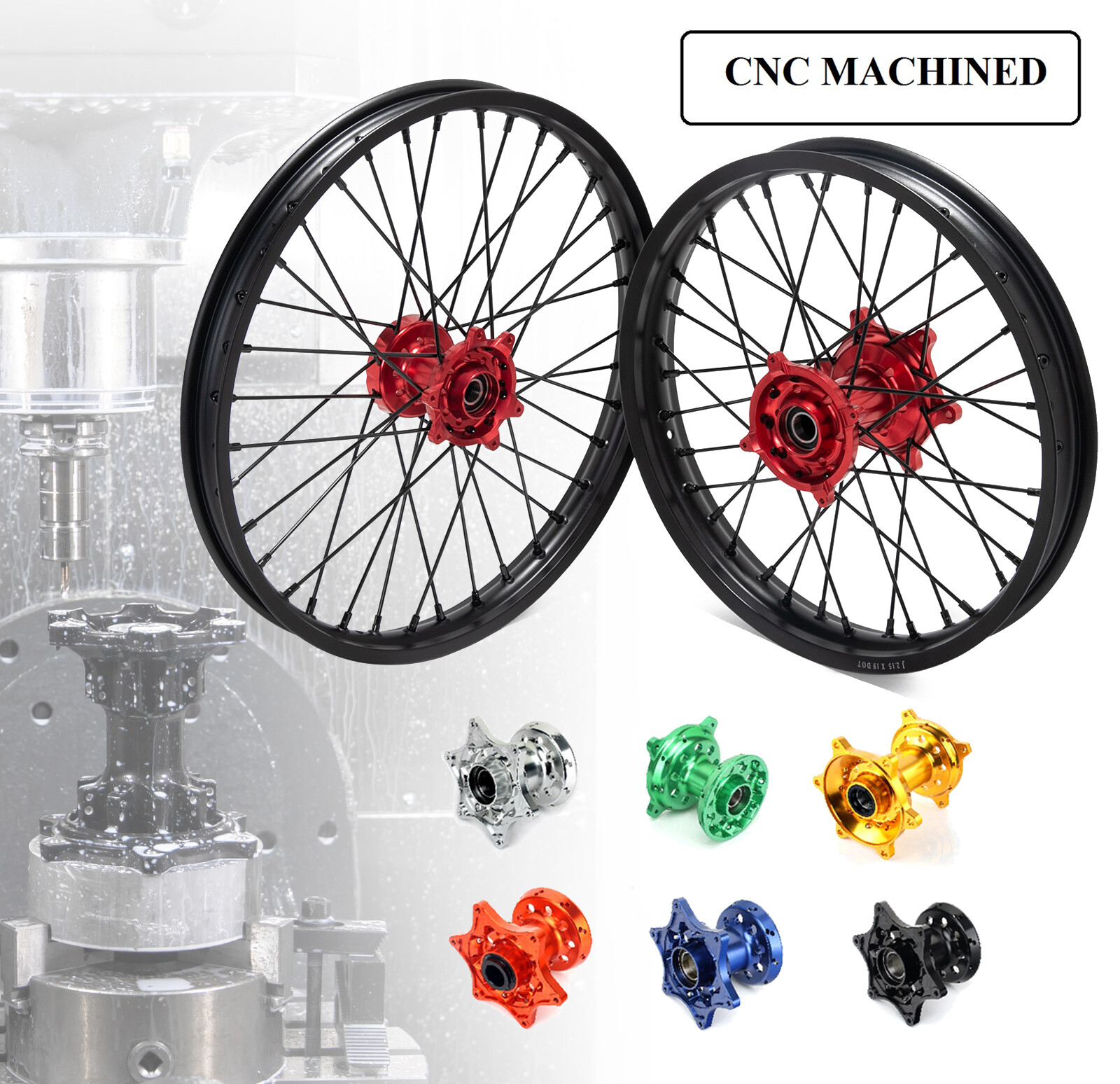 CRF450RX 21″ Front 18″ Rear Wheel Set for Honda CRF250R CRF450R 14-25 CRF250RX