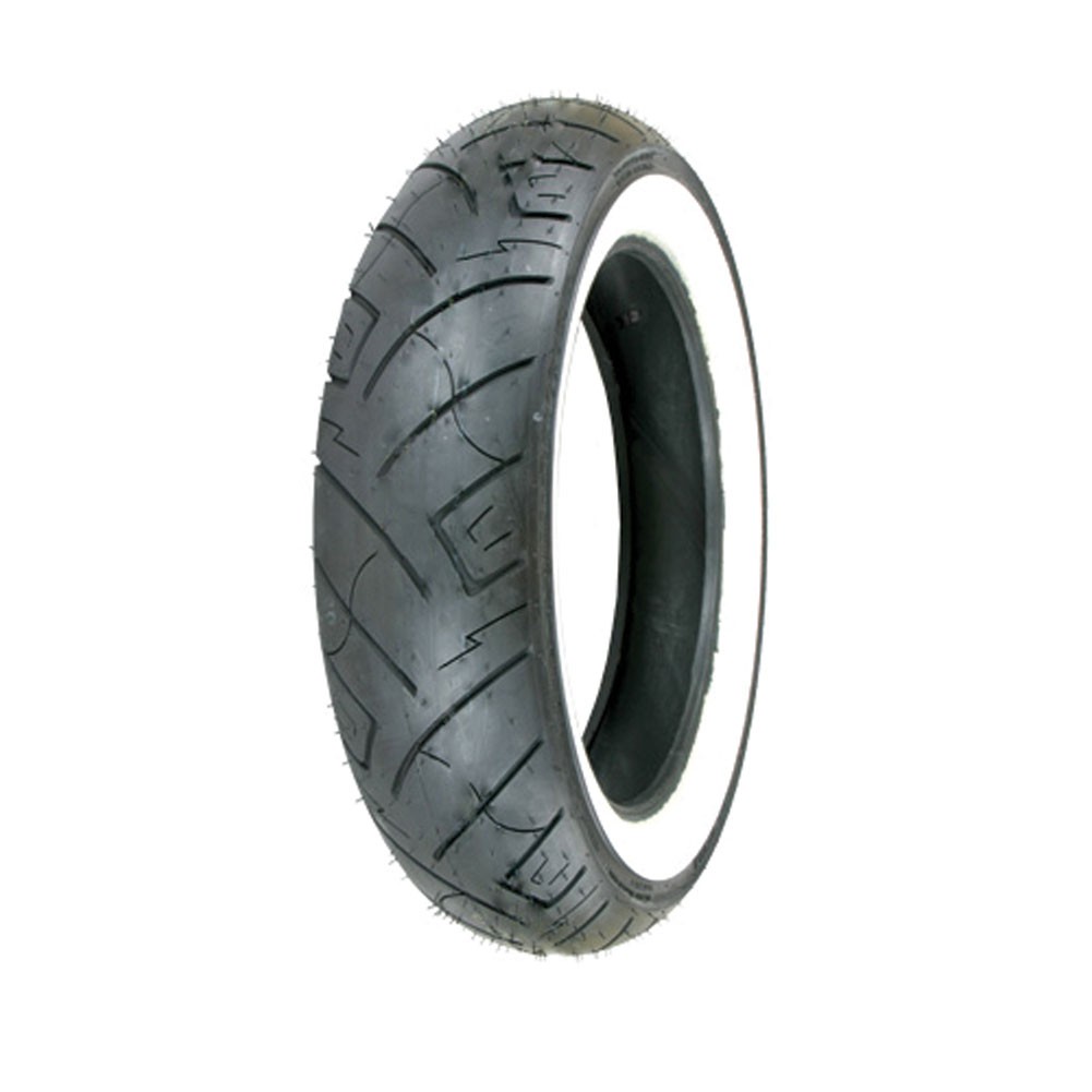 Shinko 87-4600 777 Rear H.D. Motorcycle 180/65B-16 (81H) White Wall Tire