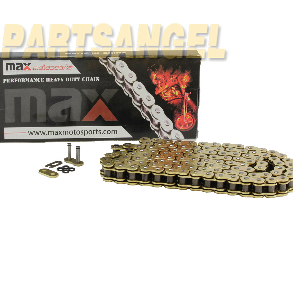 Gold 530×160 O-Ring Drive Chain Motorcycle 530 Pitch 160 Links 9850 # Tensile