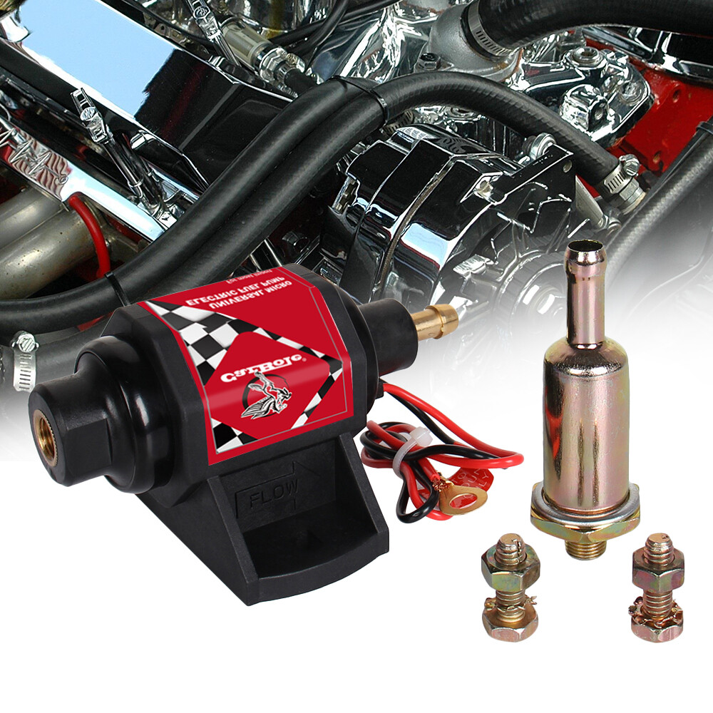 42S 12V 42S Universal Electric Fuel Pump Applications 42 GPH 2-3.5PSI 5/16 Inch