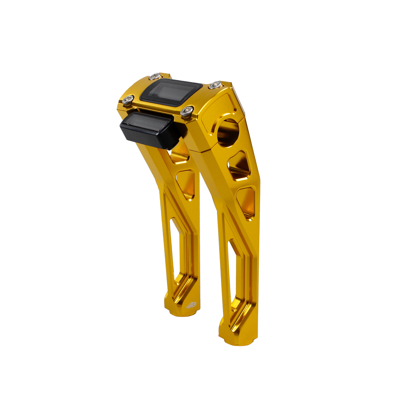 Gold 8.5″ Pullback 1.0″ Handlebar Risers Kit for Harley 22-24 Low Rider ST FXBBS