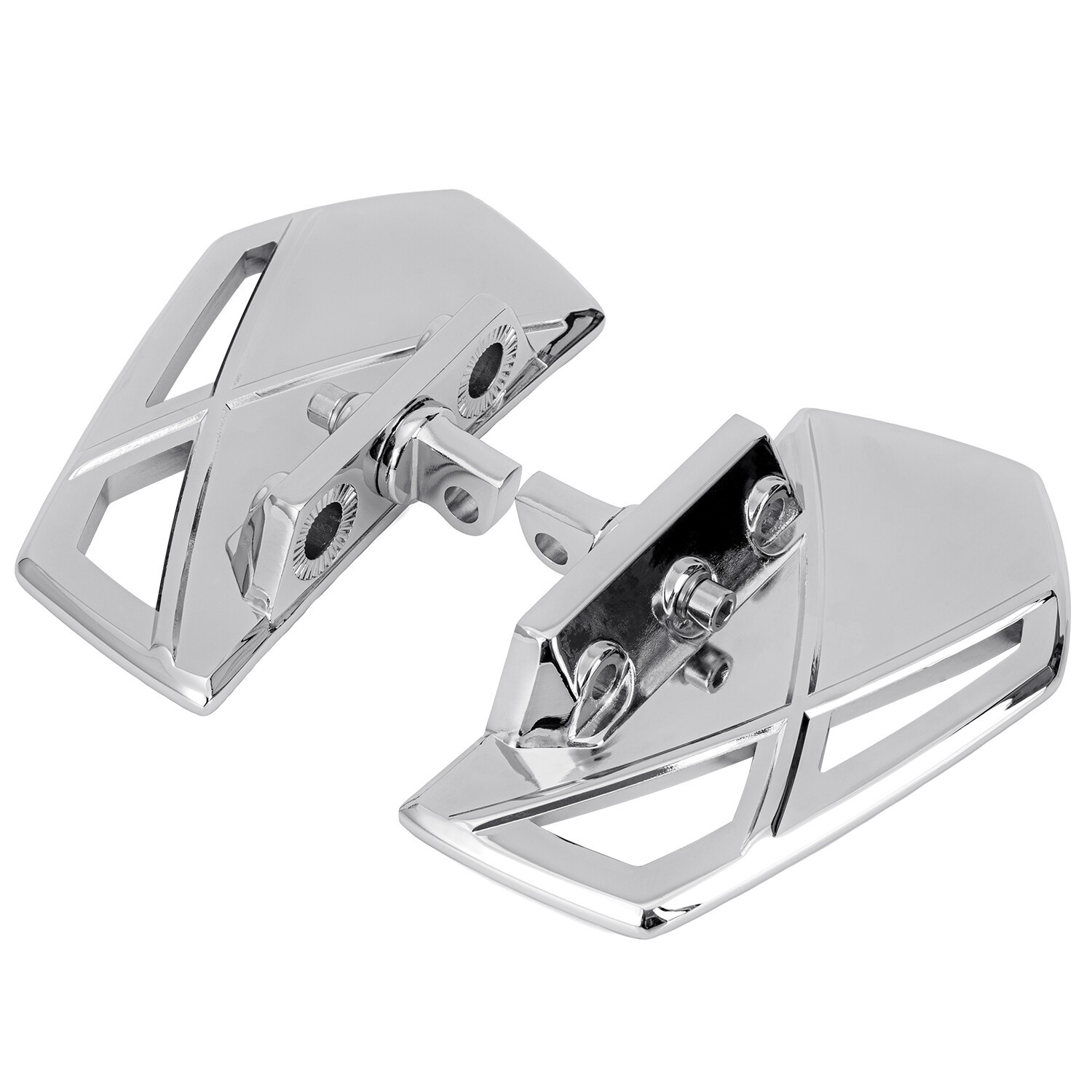 Motorcycle Front Highway Foot Pegs Pedal Rests Mini Boards Floorboards For Honda