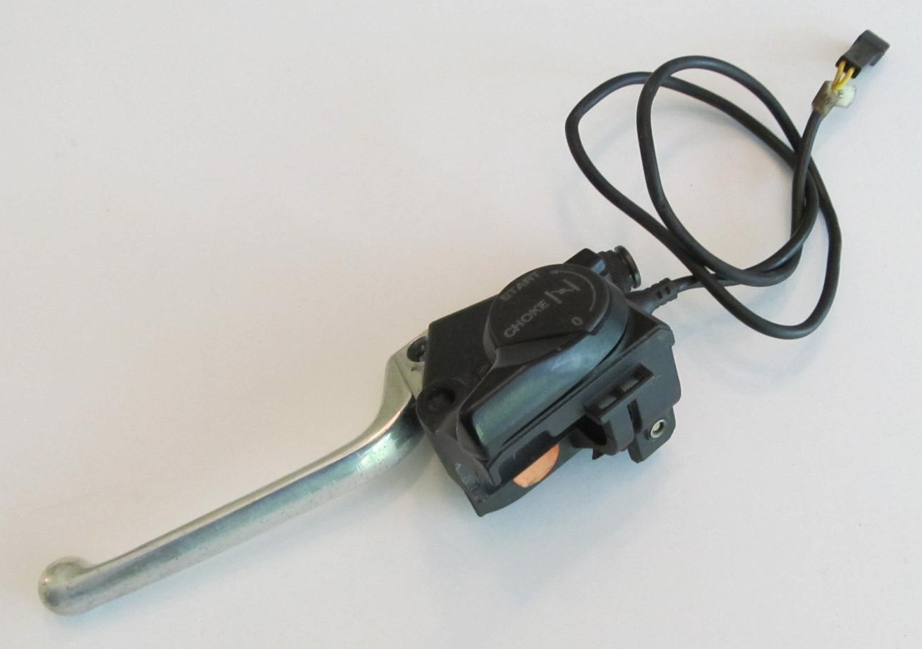 BMW Choke & Clutch Handle Unit, Left – 32 72 1 457 069 – w/Switch, Silver Lever