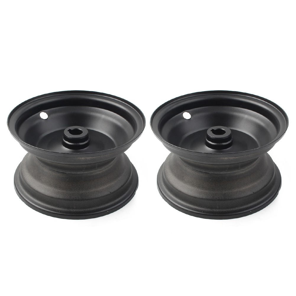 6″ 145/70-6 IN Rear Wheel Rim Black For GO Kart Off-Road Dirt Pit Bike Aluminum