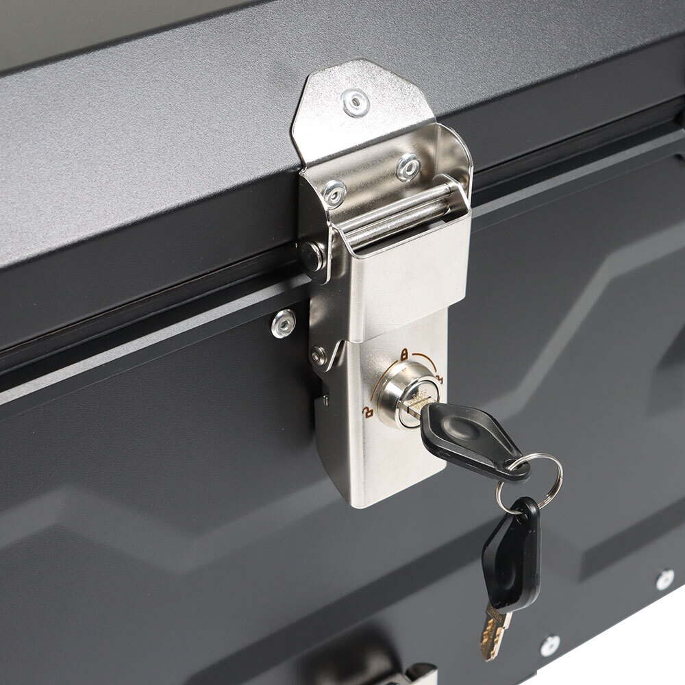 Aluminum Trunk 65L Motorcycle Top Case Waterproof Luggage Storage Tour Tail Box