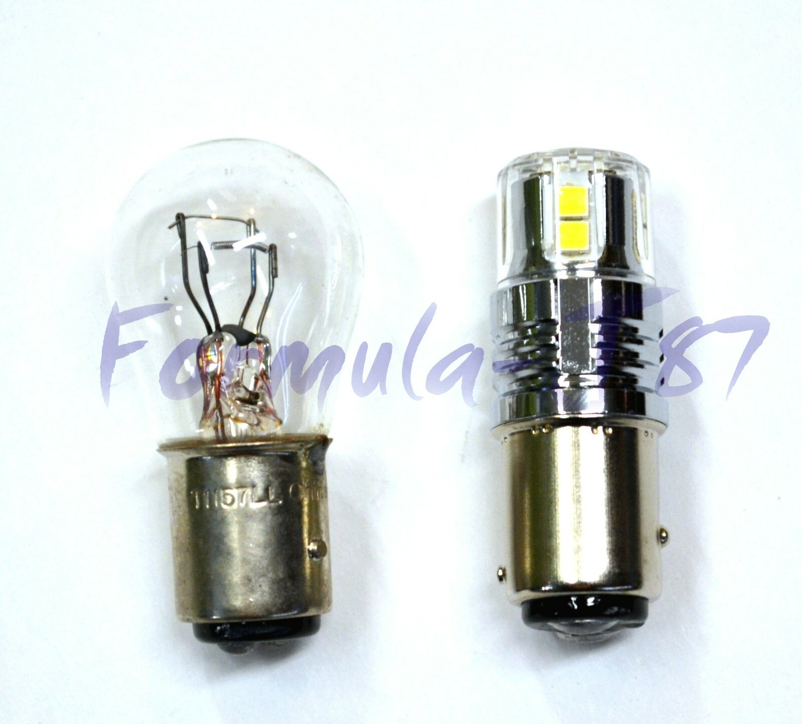 LED 15W 2057 White 5000K Two Bulbs Light Stop Brake Replace Upgrade Plug Play OE
