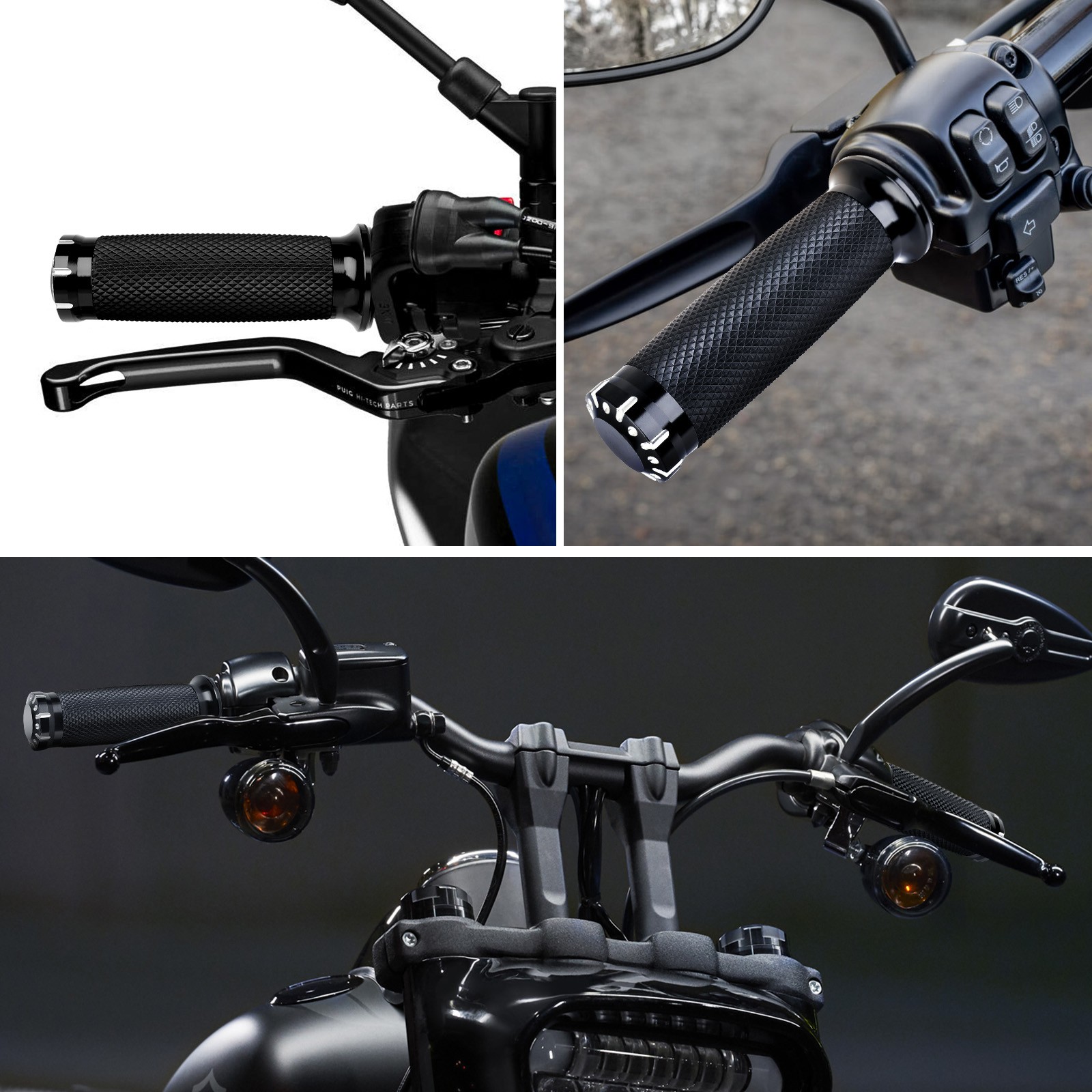 1″ 25mm Handlebars Control Switches +Hand Grips For Harley Sportster XL 883 1200