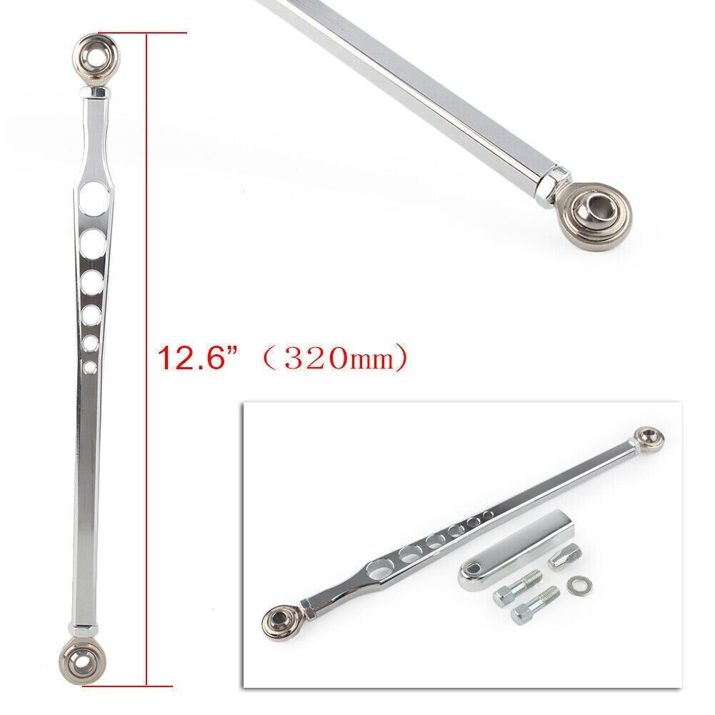 1x Chrome Shift Linkage Shifter Link Fit Harley Touring Dyna Softail Road King