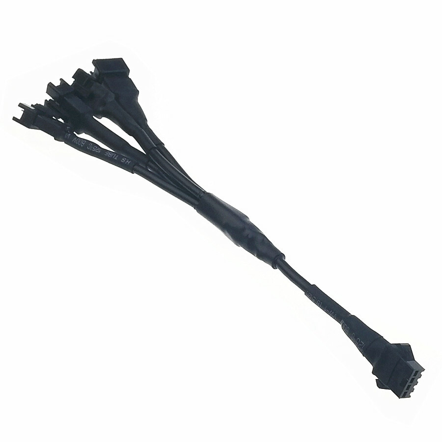 Black Extension Cords Y Cable 4 Way Splitter Kit For Golf Car Led Strip Light