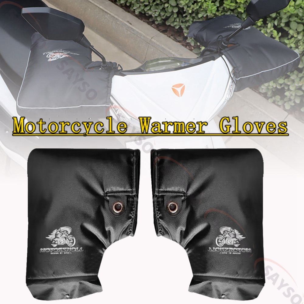 1Pair Motorcycle Handlebar Muffs Winter Cycling Gloves Hand Warmer Thermal Glove