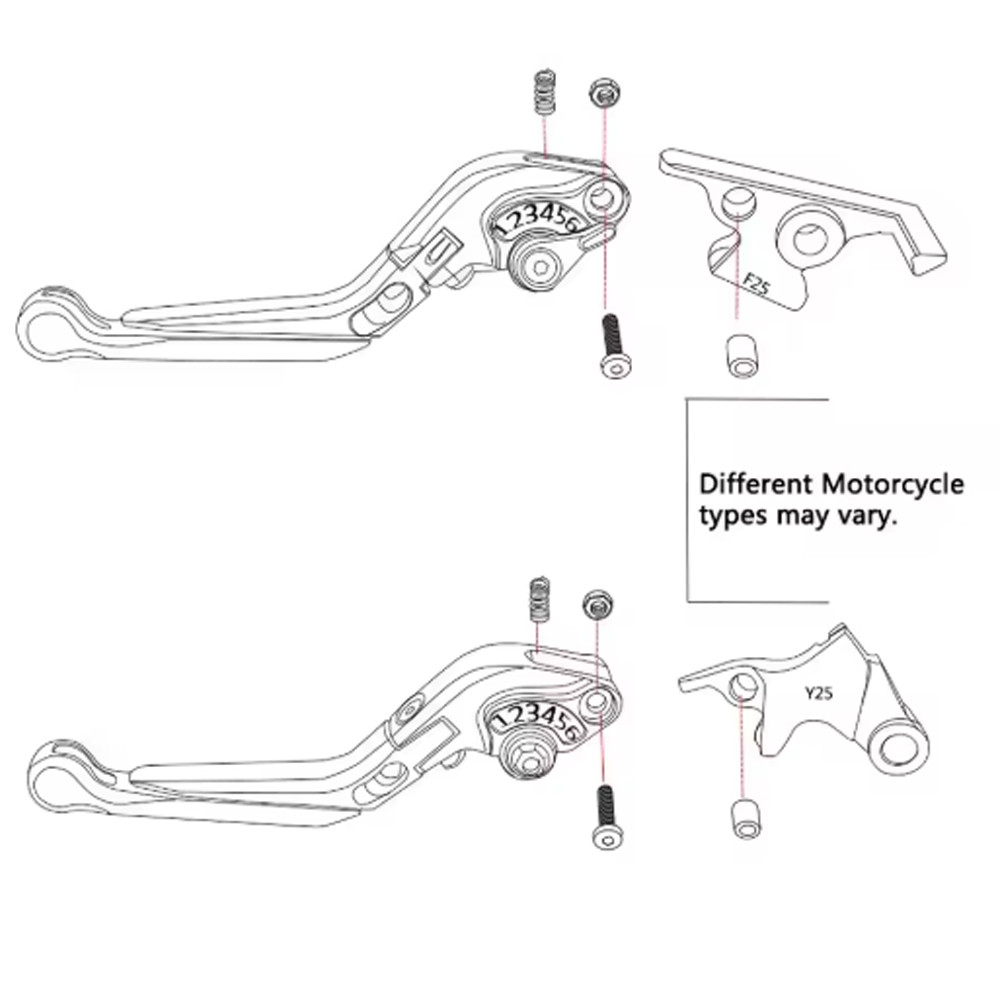 Folding Adjustable Brake Clutch Lever For CFMOTO 675SS/RR 24-26 1P