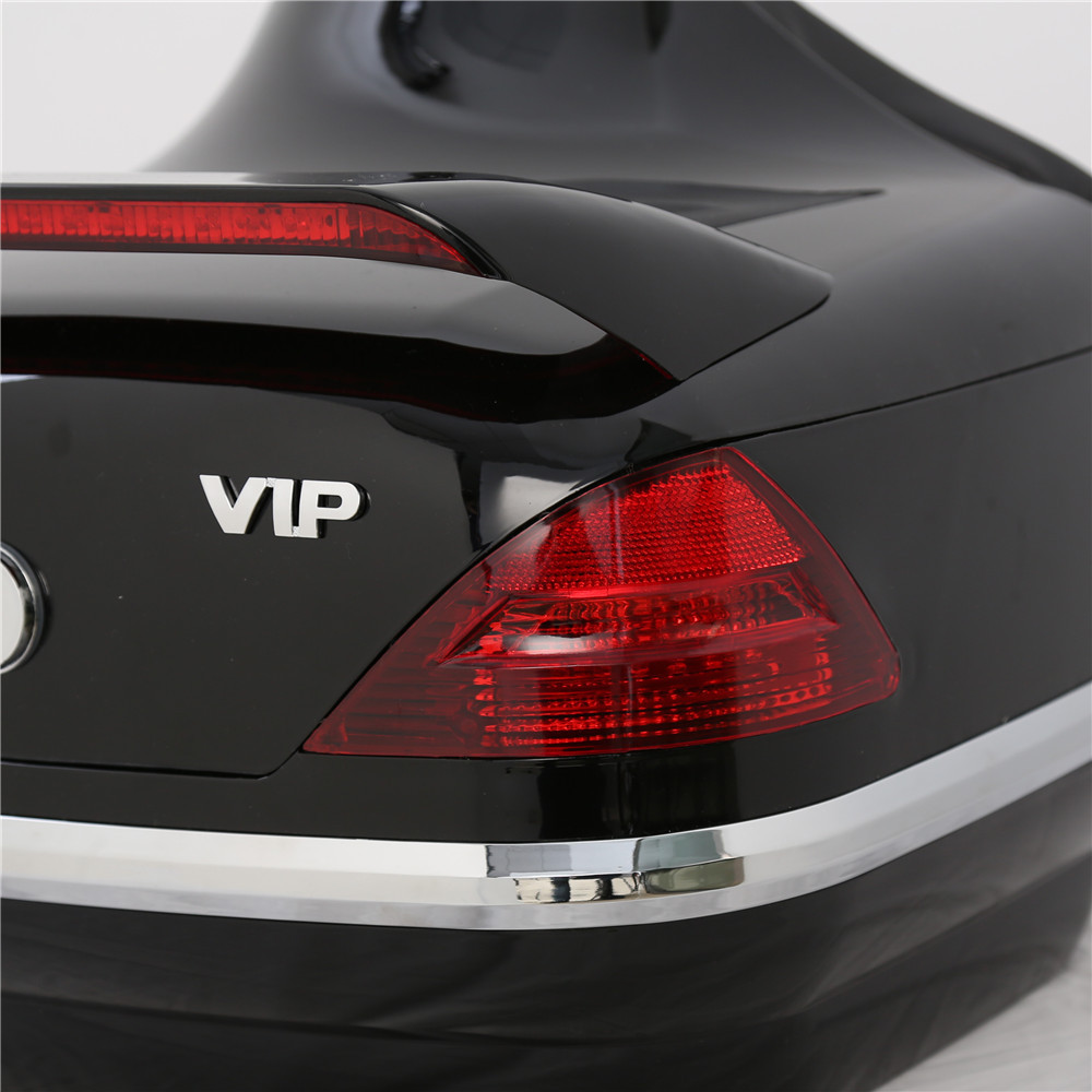 Gloss Black Tour Pack Luggage Trunk w/ Tail lights VIP For Suzuki Yamaha Cruiser