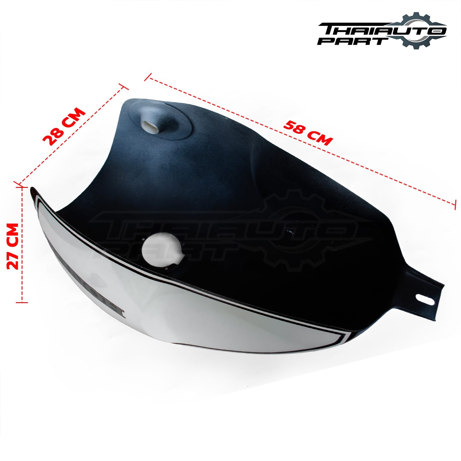 Cover Fuel Oil Tank White ABS For Honda SCL CL300 CL500 2023-2025