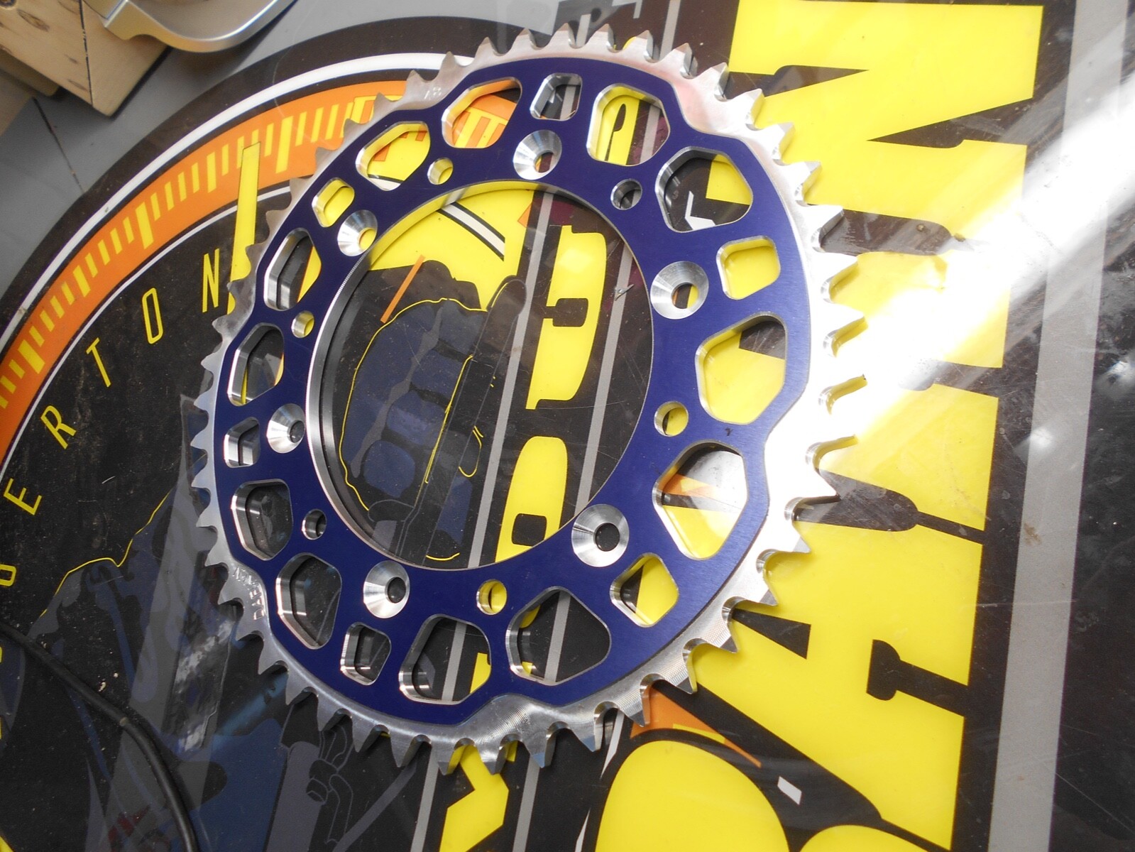 3 Rear Sprockets 48t (2) 52 (1) Yamaha Blue Silver Annodized Annodized 3050-ca3