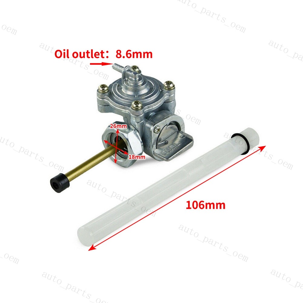 New Vacuum Fuel Petcock For Honda Shadow 500 VT500C Ascot 500 VT500FT 18mm x 1mm
