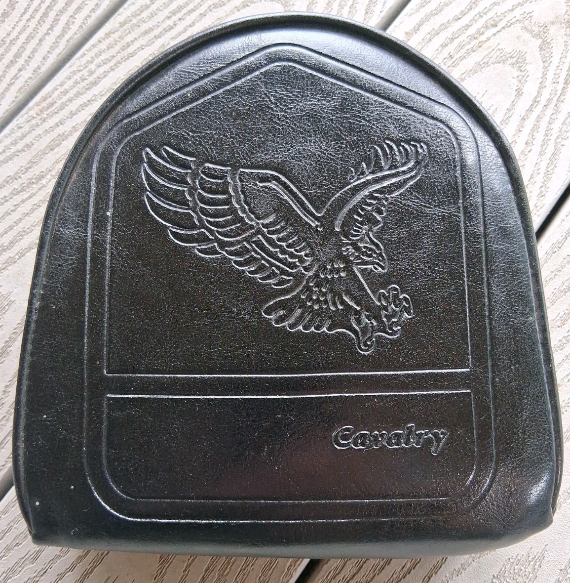 Passenger Backrest Sissy Bar Calvary Eagle Pad 8x8x3 Slip Over Motorcycle