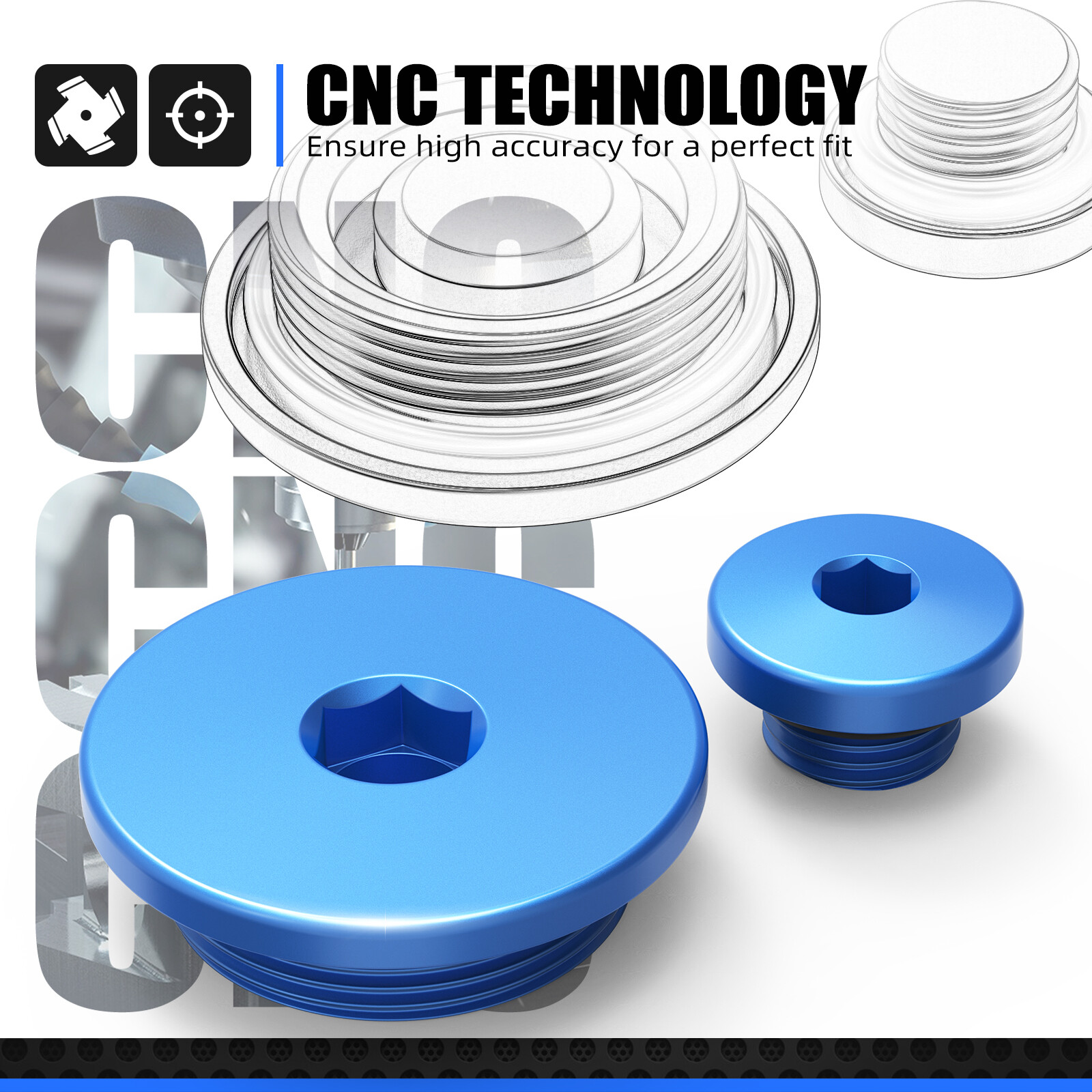 NiceCNC Engine Timing Plugs For Yamaha YZ250F 2001-2013 WR250F WR426F 2001-2002