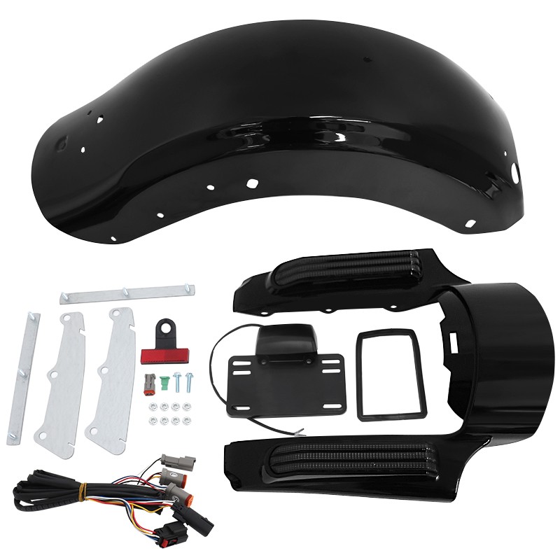 CVO Style Rear Fender System For Harley Touring Street Glide Road King 2014-2023