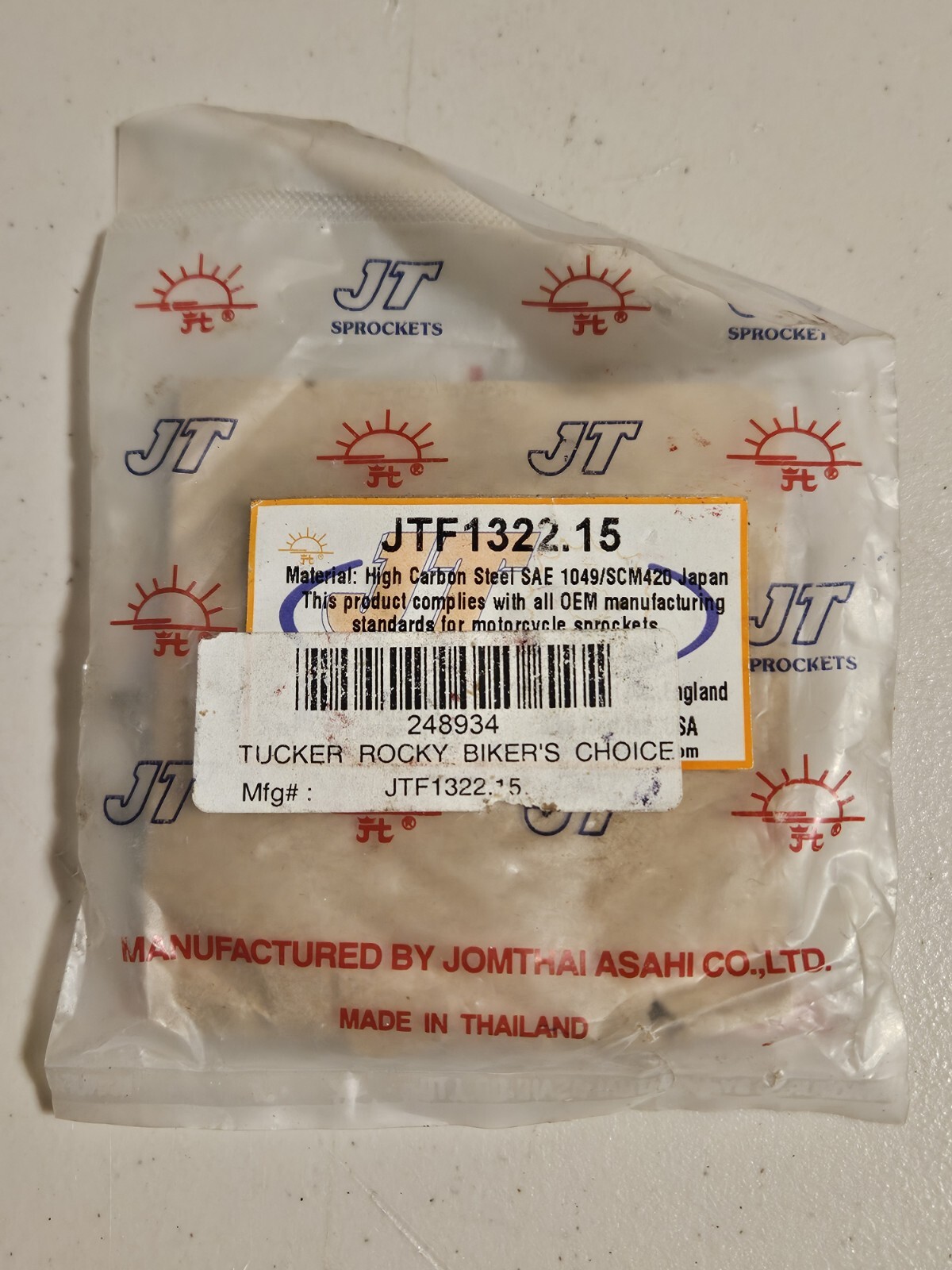 JT Sprockets 520 Front Sprocket Steel 15 Teeth Natural JTF1322.15