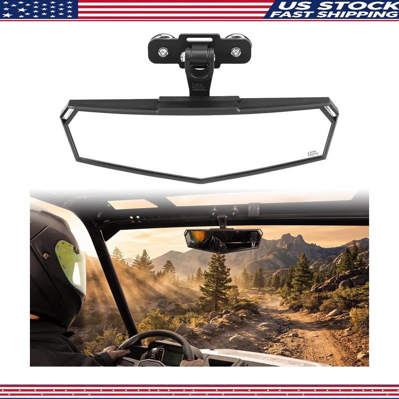 Magnetic Rear View Mirror Golf Carts, Forklifts UTVs Wide-Angle Convex Lens, No-