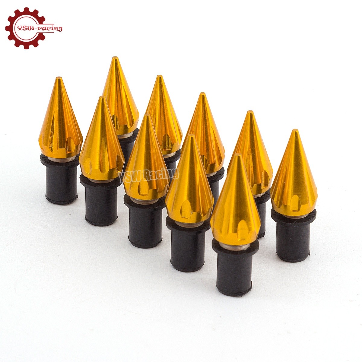 10Pcs Windscreen Windshield Motorcycle Spike Bolts 5MM Wind Screen Bolts Screws