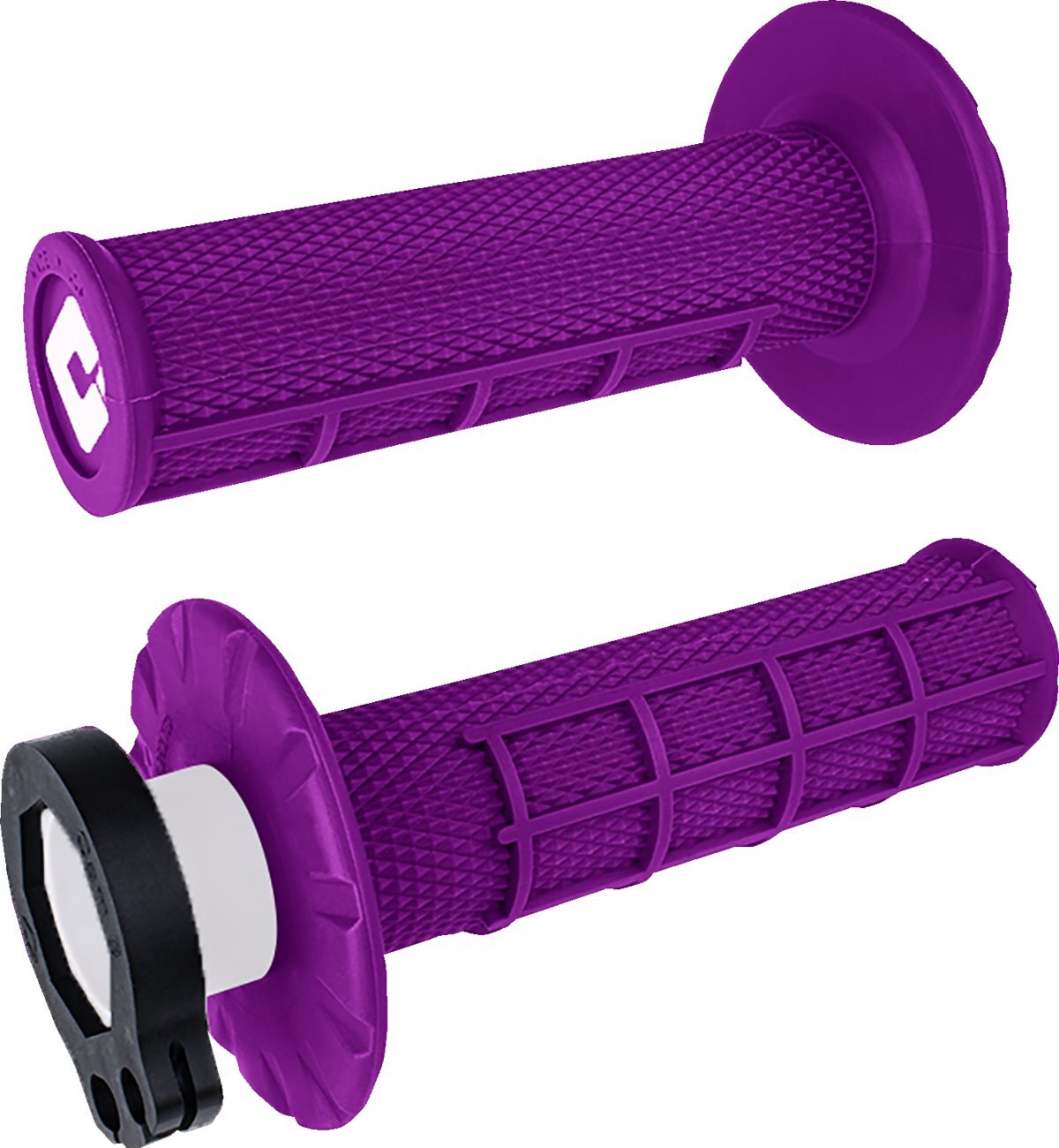 ODI MX V2 Lock-On Purple MX Half Waffle Grips (H36HWPR)