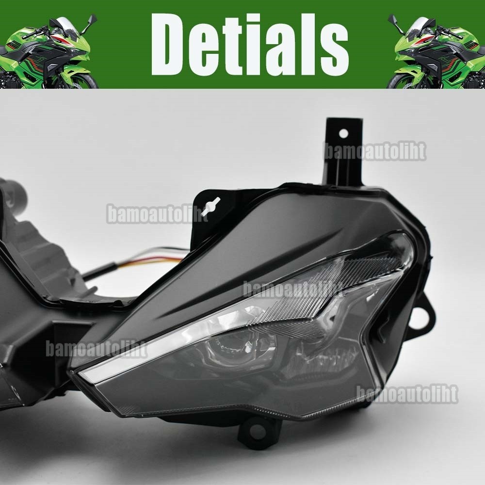 LED Headlight Assembly for KAWASAKI NINJA500/Ninja 500 SE ABS EX500 2024 2025