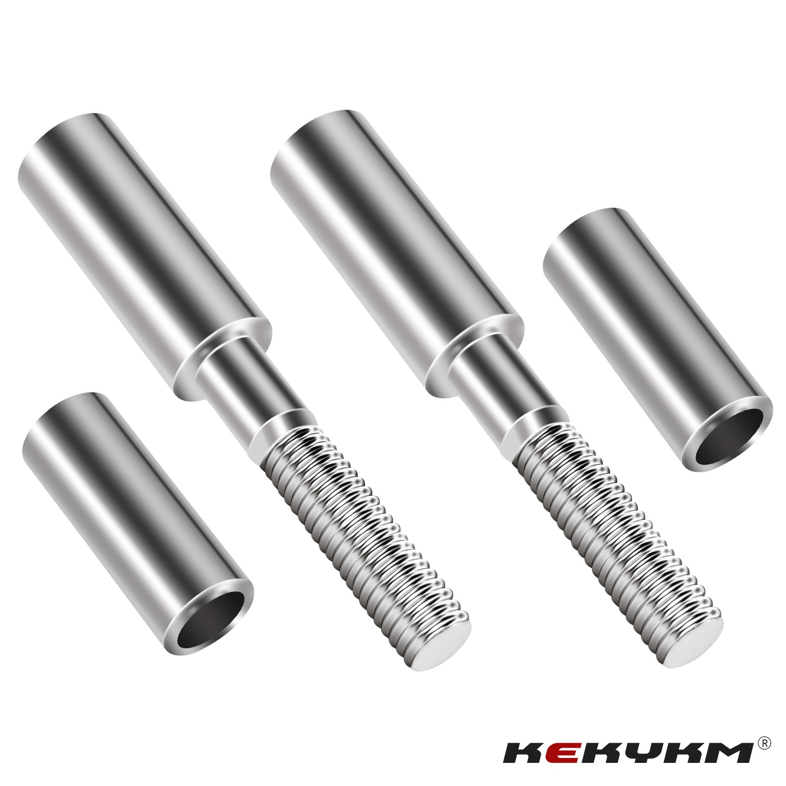 2″ Chrome Rear View Mirror Risers Extender for Harley Touring Softail Dyna 1982+