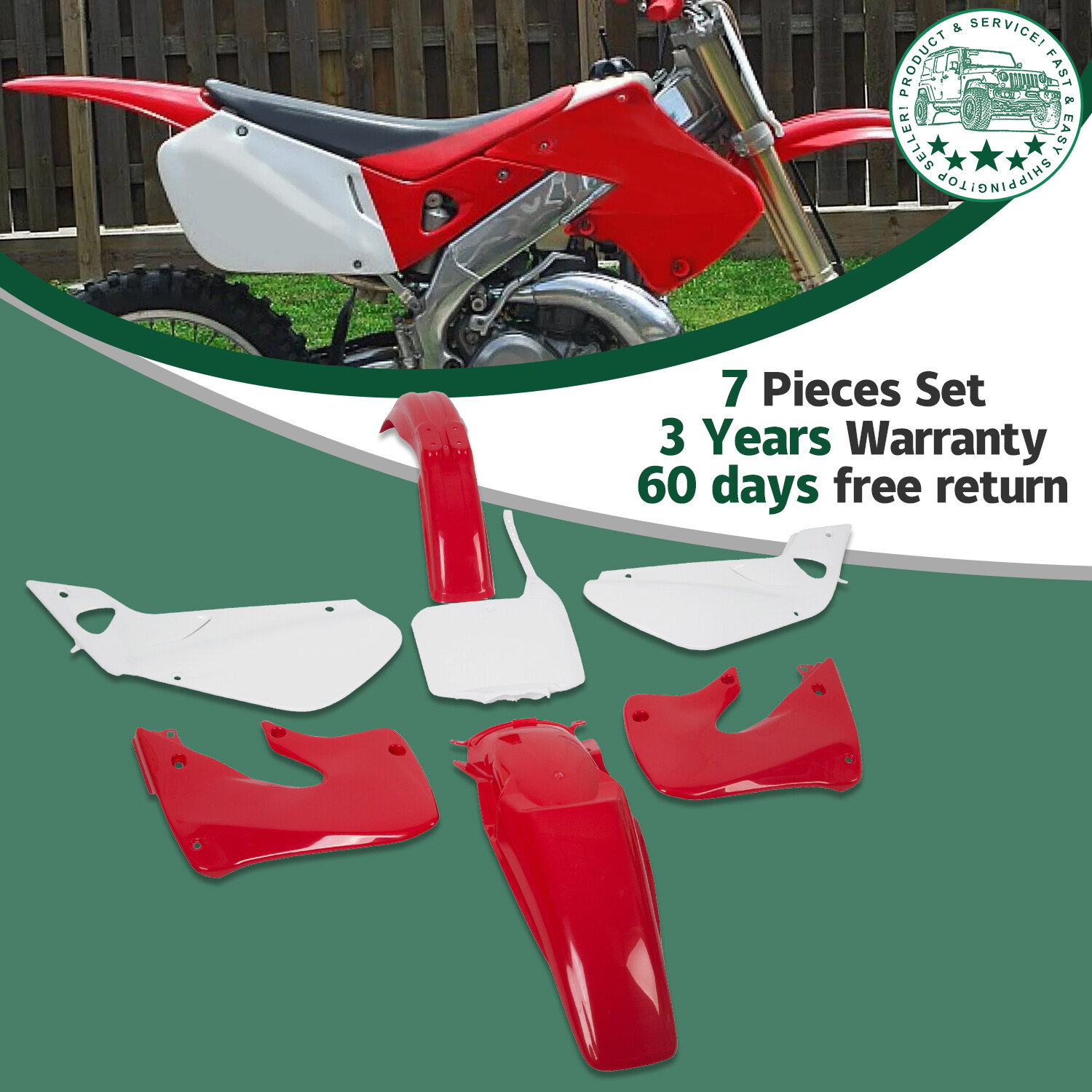 Restyle Plastic Kit Set Fairing For Honda CR125R 1998 1999 CR250R CR250 97 98 99