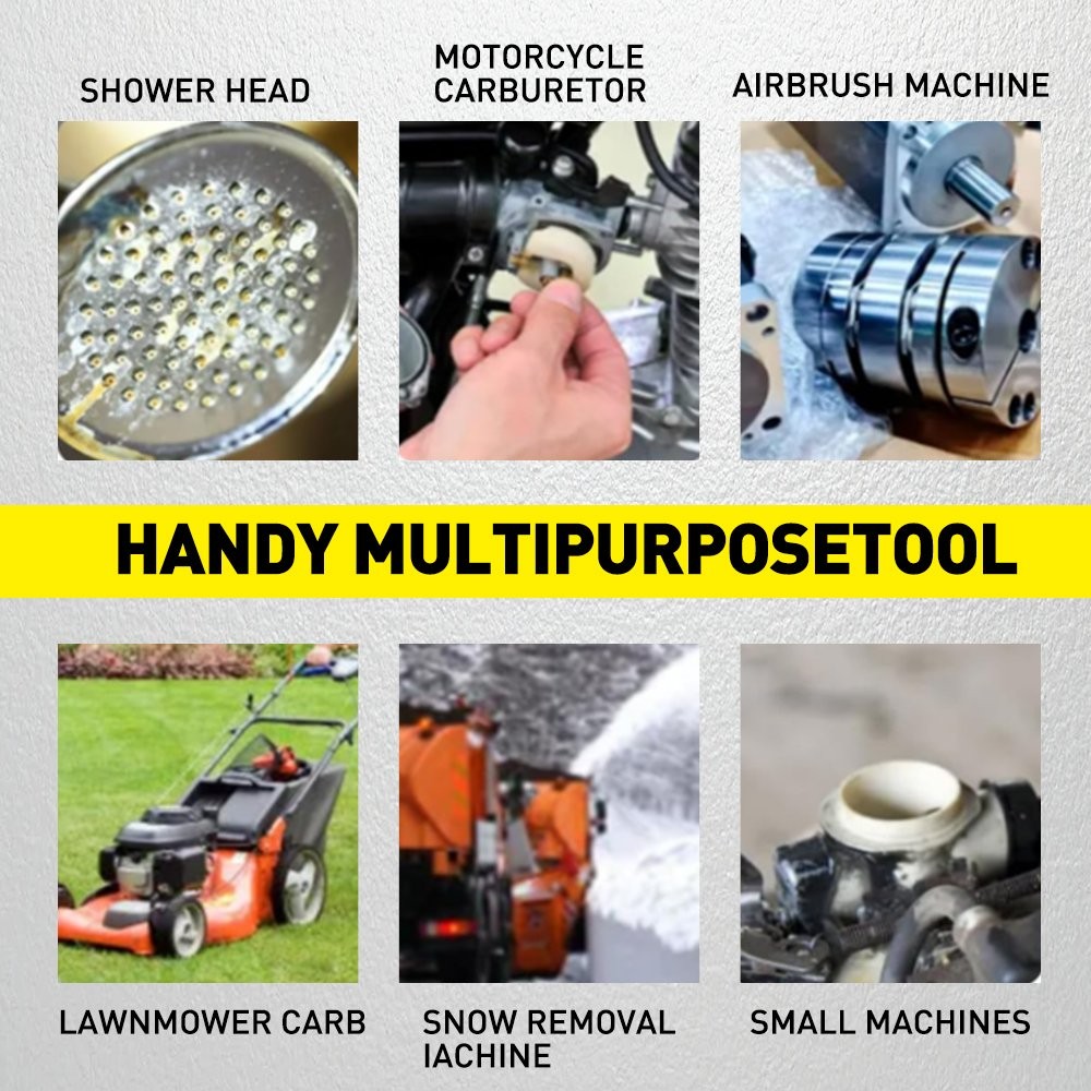 Carburetor Cleaning Brushes Wire Cleaner Tool Kit ATV Motorcycle Small-Engine