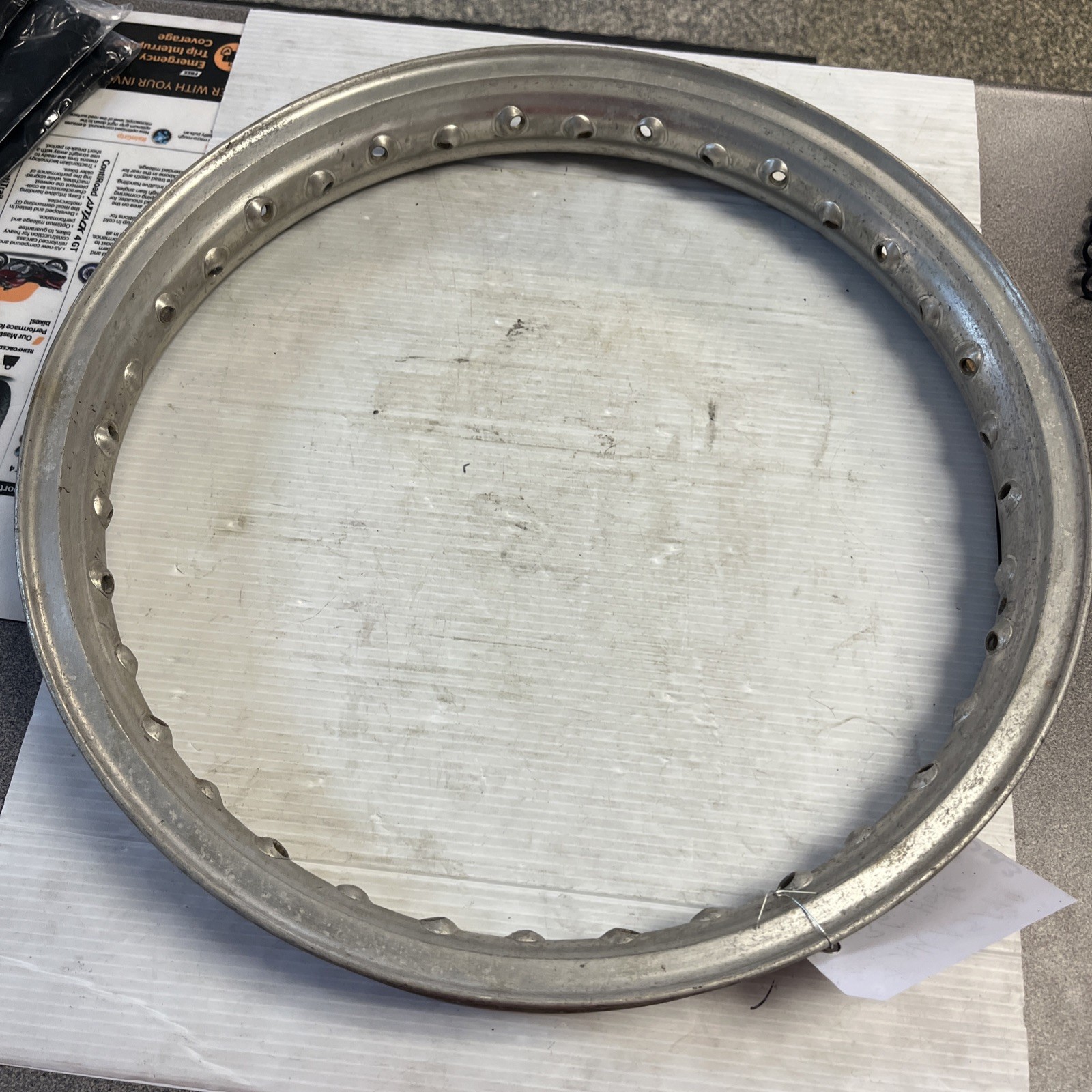 TAKASAGO WM3 19” X 2” ALLUMINUM 36 HOLE MOTORCYCLE RIM