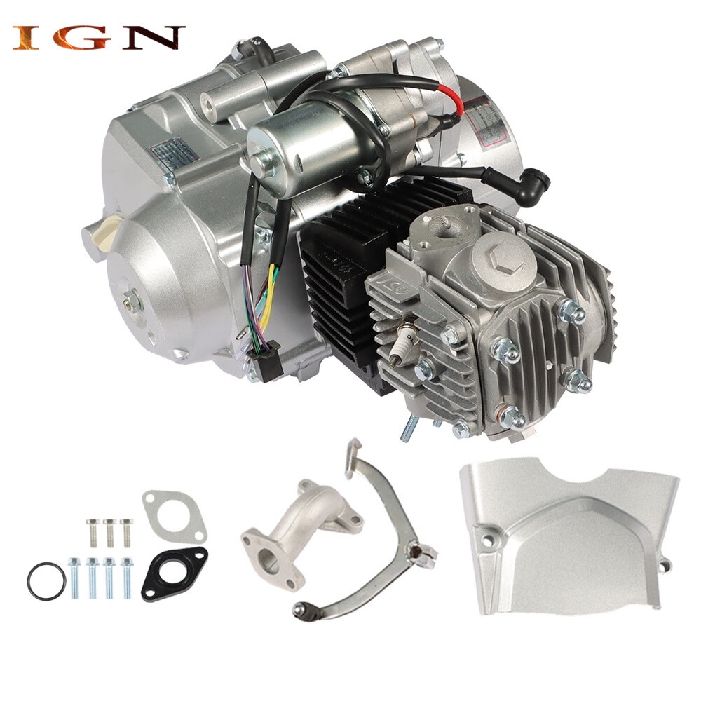 For ATV 125cc 4 stroke Engine Motor 3-Speed Semi Auto w/ Reverse Electric Start