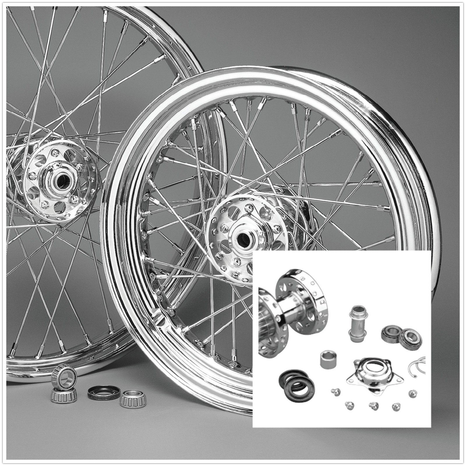 Specialties Star Wheel Hub w/Timken-Style Bearings Fits For Harley-Davidson