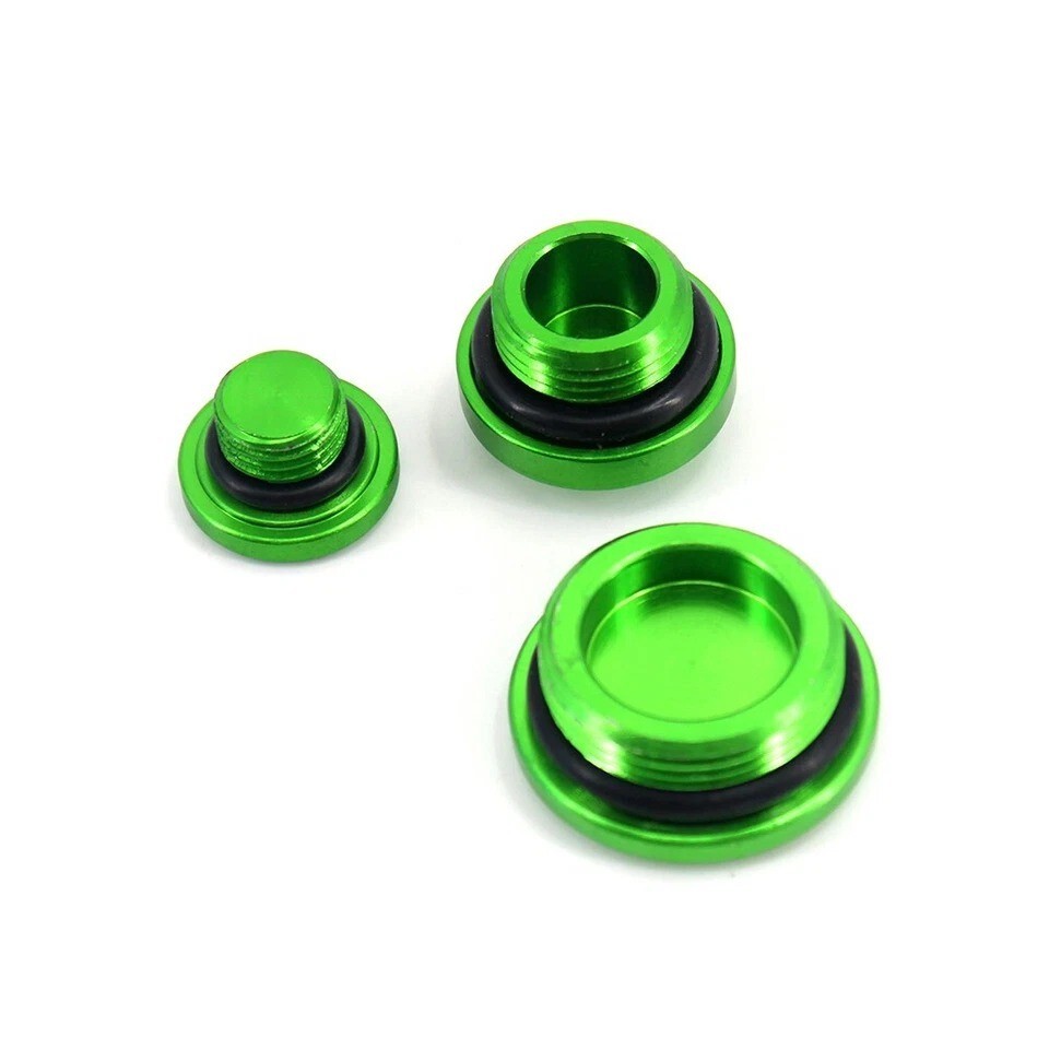 KKE 32MM Engine Plugs Kit Covers Fit Kawasaki KX250F 2004-2010 RMZ250 2004-2006