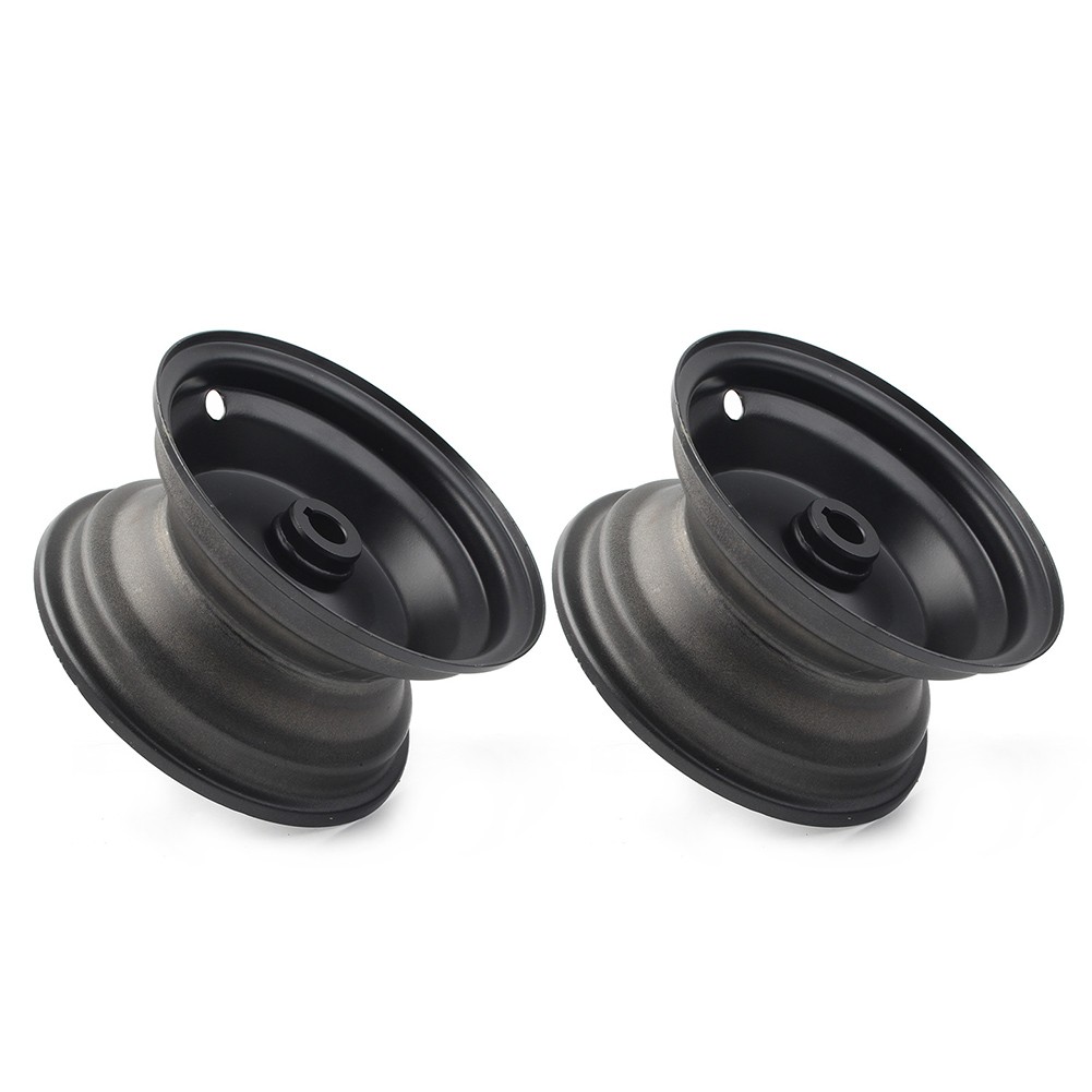 6″ 145/70-6 IN Rear Wheel Rim Black For GO Kart Off-Road Dirt Pit Bike Aluminum