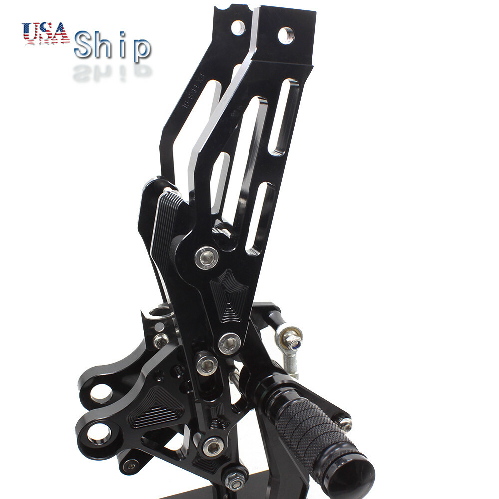 CNC Racing For Honda GROM MSX125 2012-2015 2014 Adjust Footpegs Rearset Black