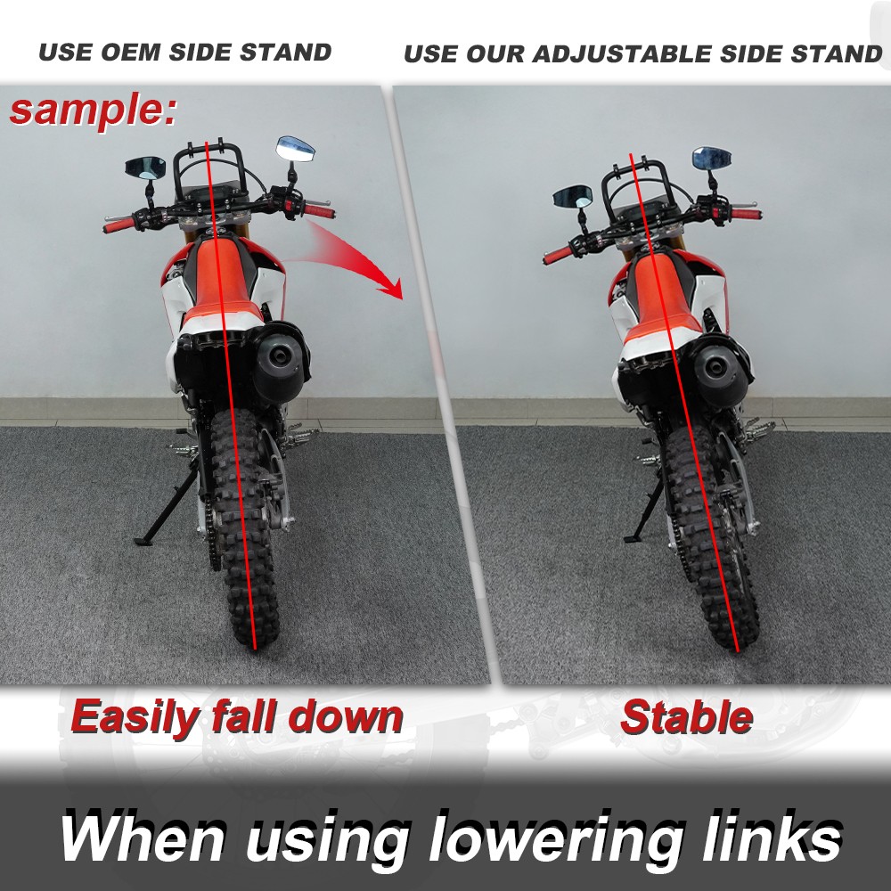 Adjustable Kickstand Fit For Honda CRF300L Rally 2022-2025 CRF300L 2021-2025