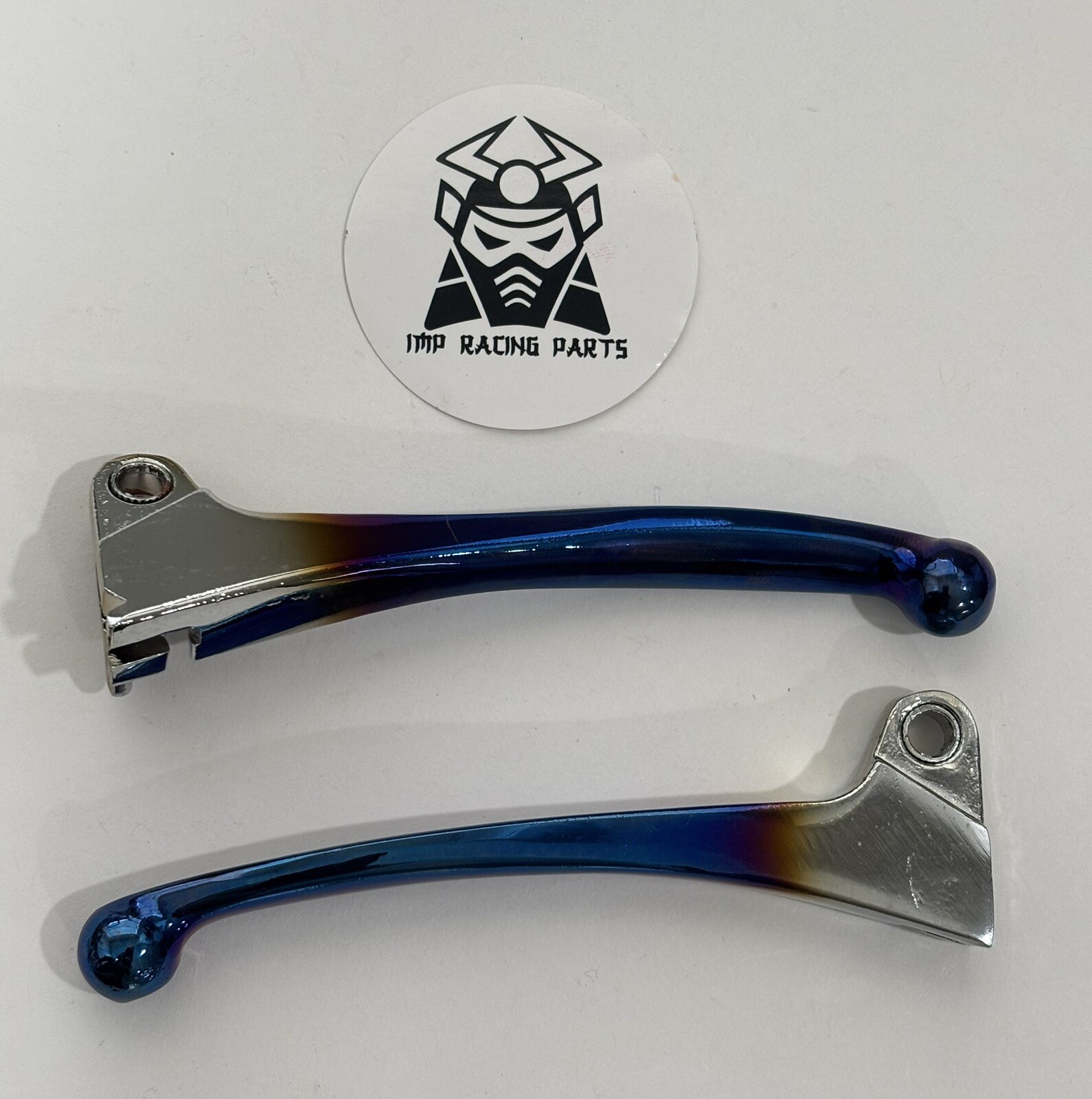 HONDA DIO SCOOTER BRAKE LEVERS BLUE SILVER SET